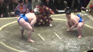 20150113 大相撲初場所3日目　逸ノ城ｖｓ碧山