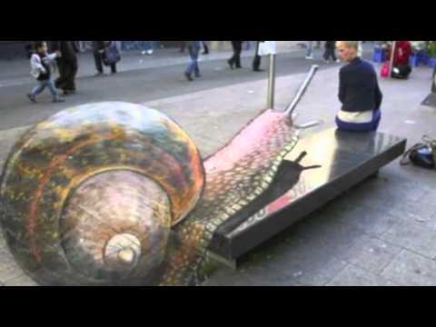 Video: De Coolste Straatschilderingen Ter Wereld Met Optische Illusies
