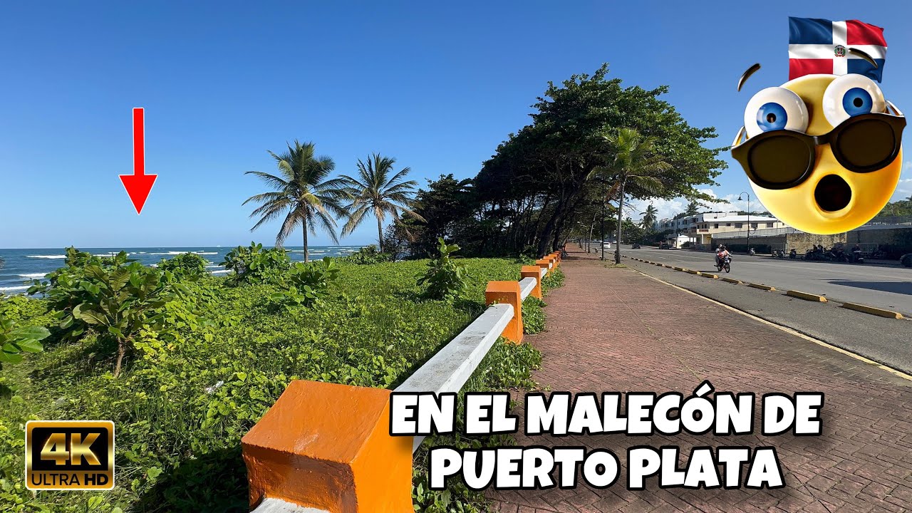 ¡WOW 😮😱!  Caminando en el MALECÓN de Puerto Plata  #rd