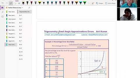 Trigonometry Small Angle Approximation Percentage Error Edexcel Anil Kumar