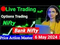 Live trading  6 may  nifty  banknifty options trading livetrading optionstrading