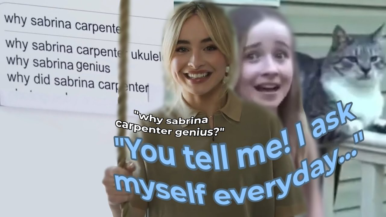 Sabrina Carpenter talks to a cat and wonders why shes a genius (Sabrina being hilarious compilation)