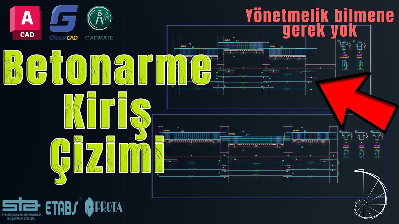 Kiriş Betonarme Kiriş Nasıl Çizilir? #autolisp #betonarme #kiriş #autocad # ...