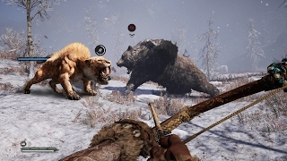 BLOODFANG SABRETOOTH Vs ALL DAMN BEASTS |  Far Cry Primal Gameplay