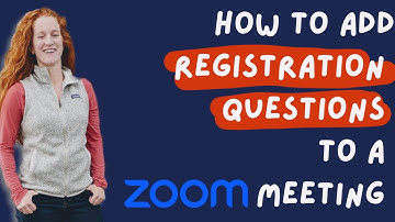 How to add zoom registration questions to a zoom meeting