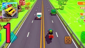 Blocky Highway : Traffic Racing | Android Gameplay (Part 1)