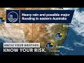 Severe Weather Update: Heavy rain and possible major flooding in eastern Aus - 9 Nov 2021