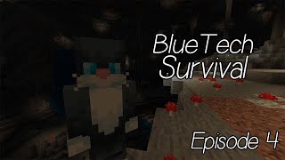 Minecraft - Deep Into The Mines | BlueTech Survival Episode 4