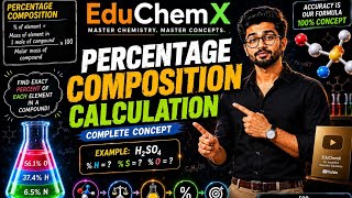Percentage Composition Calculation | Lec 06 | Mole Concept | | #chemistry