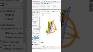 Section View in solidworks#cadmonkeys #shortsfeed #shorts #viralreels #subscribe #solidworks #reels