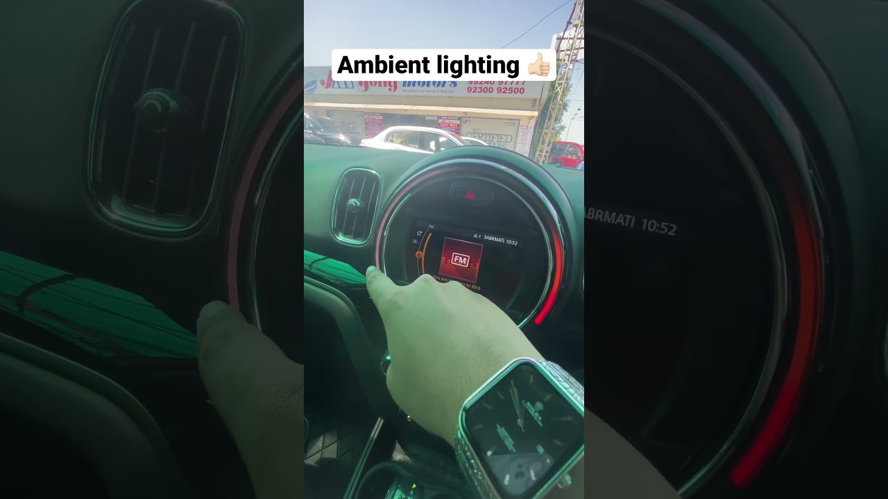 Ambient lights in mini cooper 