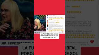 La furia de Laura Ubfal porque fanáticos de Sol invadieron su chat en su programa "La Linterna"