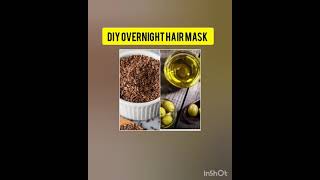 Most amazing overnight hair mask | flaxseeds gel| tangle free hair #tanglefree #overnightmask