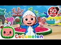 Colorful baby shark dance  cocomelon  kids cartoons  nursery rhymes  moonbug kids