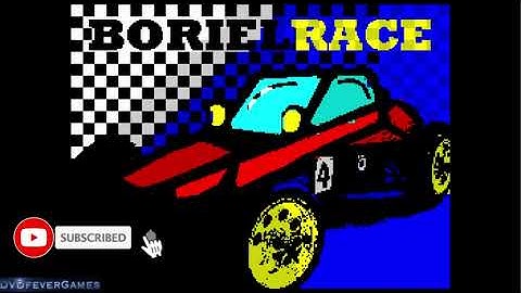 BorielRACE - *NEW* ZX Spectrum 48K Homebrew game - Gameplay - DVDfeverGames