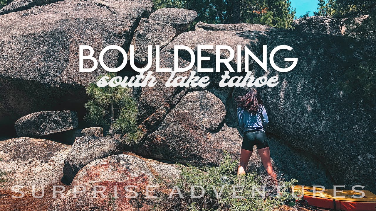 SOUTH LAKE TAHOE CLIMBING PIE SHOP BOULDERS & BLUE GRANITE GYM YouTube