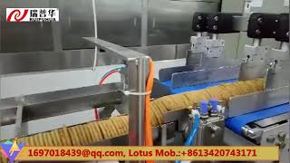 biscuit flow pack with feeder, biscuit on edge flow packaging machinery with feeder, multi-biscuit