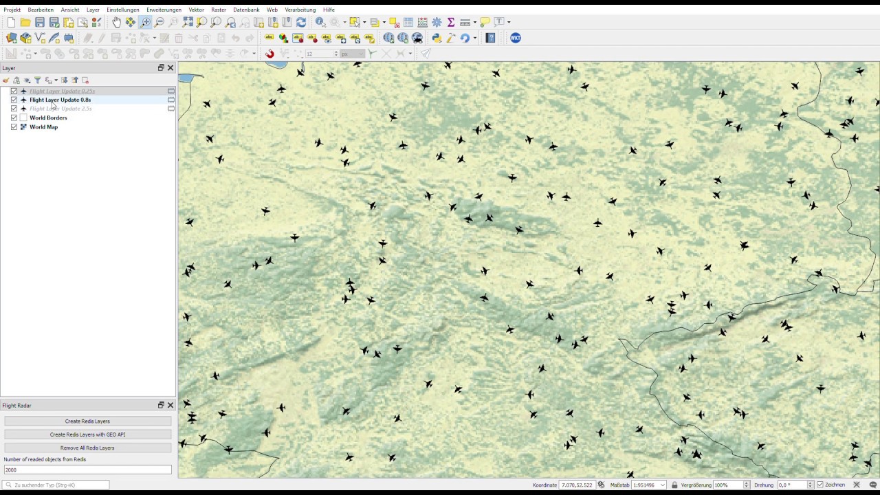 QGIS Real-Time Rendering of GPS Coordinates