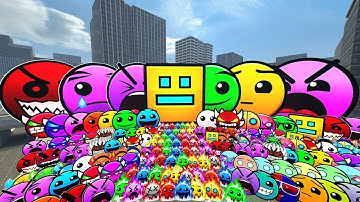 Lobotomy Nextbots, Geometry Dash Emojis Faces, Angry Munci Family Nextbots on the hotel Gmod Pr 103