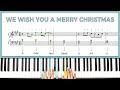 How to play 'WE WISH YOU A MERRY CHRISTMAS' on the piano -- Playground Sessions