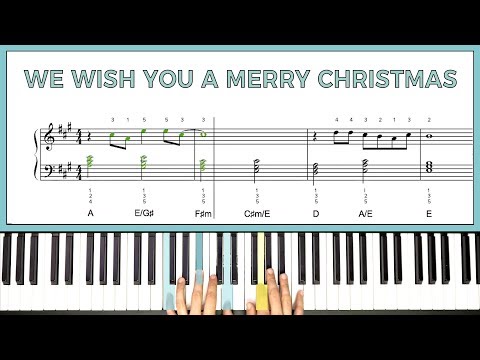 How to play 'We Wish You A Merry Christmas' on the piano -- Playground Sessions