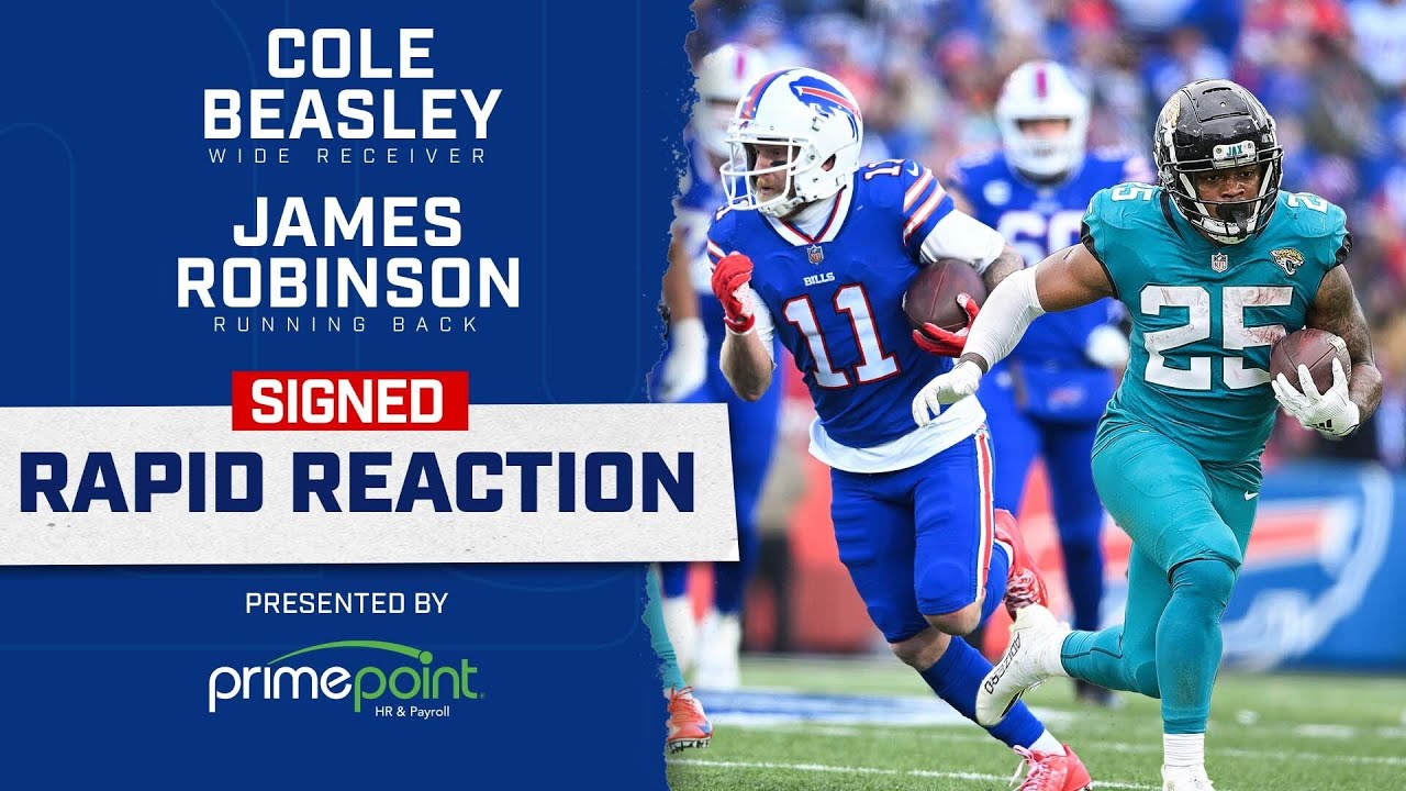 Giants sign WR Cole Beasley and RB James Robinson