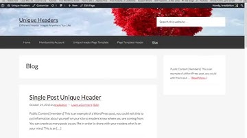 Different Header Images in WordPress
