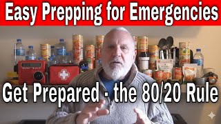 🥫  Easy Food Prepping for Emergency Preparedness - Get prepared using the 80/20 Rule for Beginners:
