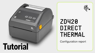Zebra ZD420 Direct Thermal Printer: How To Print a Configuration Report