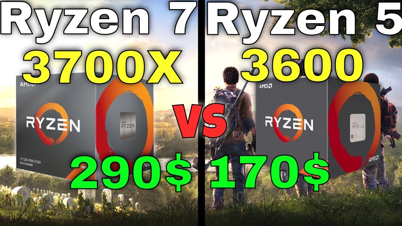 Uitsluiting belangrijk In hoeveelheid Ryzen 7 3700X vs Ryzen 5 3600 with an RTX 2070 Gaming Benchmarks in 8 Games  - YouTube