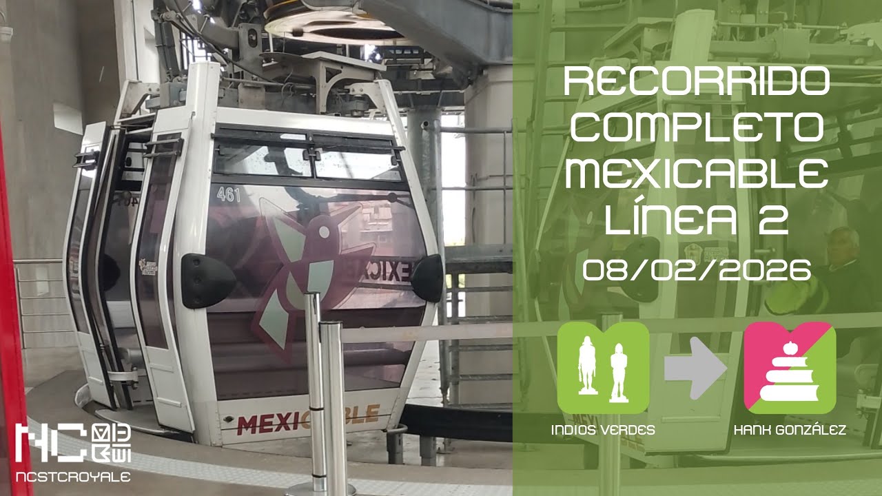 Recorrido Completo Mexicable Línea 2 (Indios Verdes - Hank González)