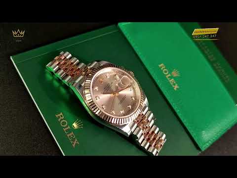 Video ROLEX DATEJUST 41MM OYSTERSTEEL & EVEROSE MẶT SỐ... - youtube