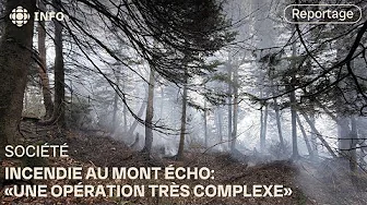 The fire at Mount Echo in Sutton is of human origin