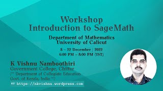 Workshop : Introduction to SageMath