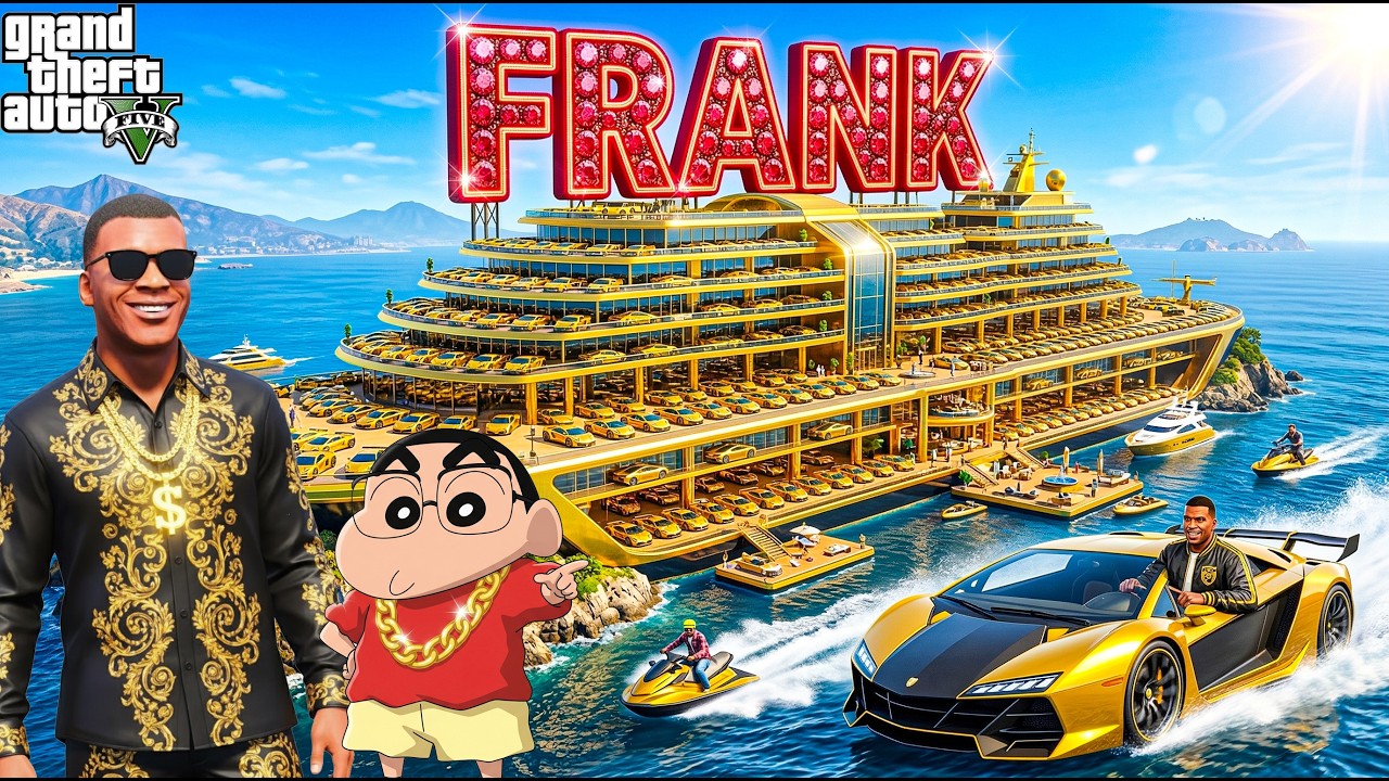 Franklin And Shinchan Touch Anything Become Diamond & Gold in GTA 5 || SHINCHAN GTA 5 VIDEO