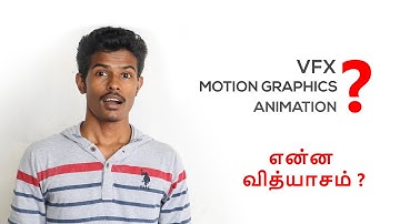 VFX, Motion Graphics, Animation என்ன வித்யாசம்?