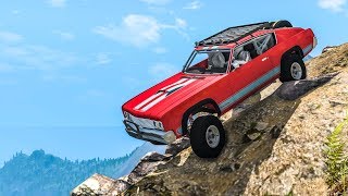 CLIFF JUMPS & CRASHES #8 - BeamNG Drive News
