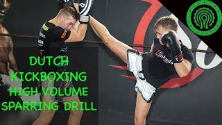 Dutch Kickboxing Sparring Drill for High Volume Striking with Ernesto Hoost