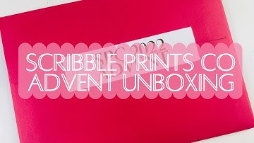 Scribble Prints Co Advent Calendar Unboxing | Full SPOILERS | PLANMAS Day 8