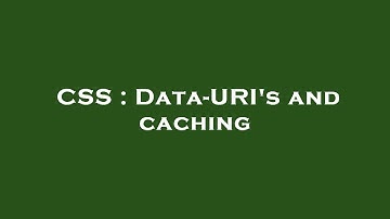CSS : Data-URI