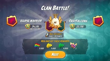 Angry birds 2 daily challenge today | CLAN BATTLE GAMEPLAY walkthrough sound effects 