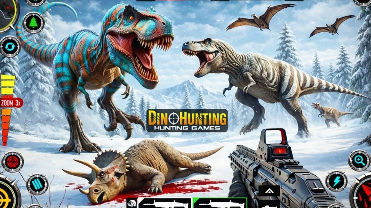 New dinosaur hunut 3D 2026 game play #dinogame 