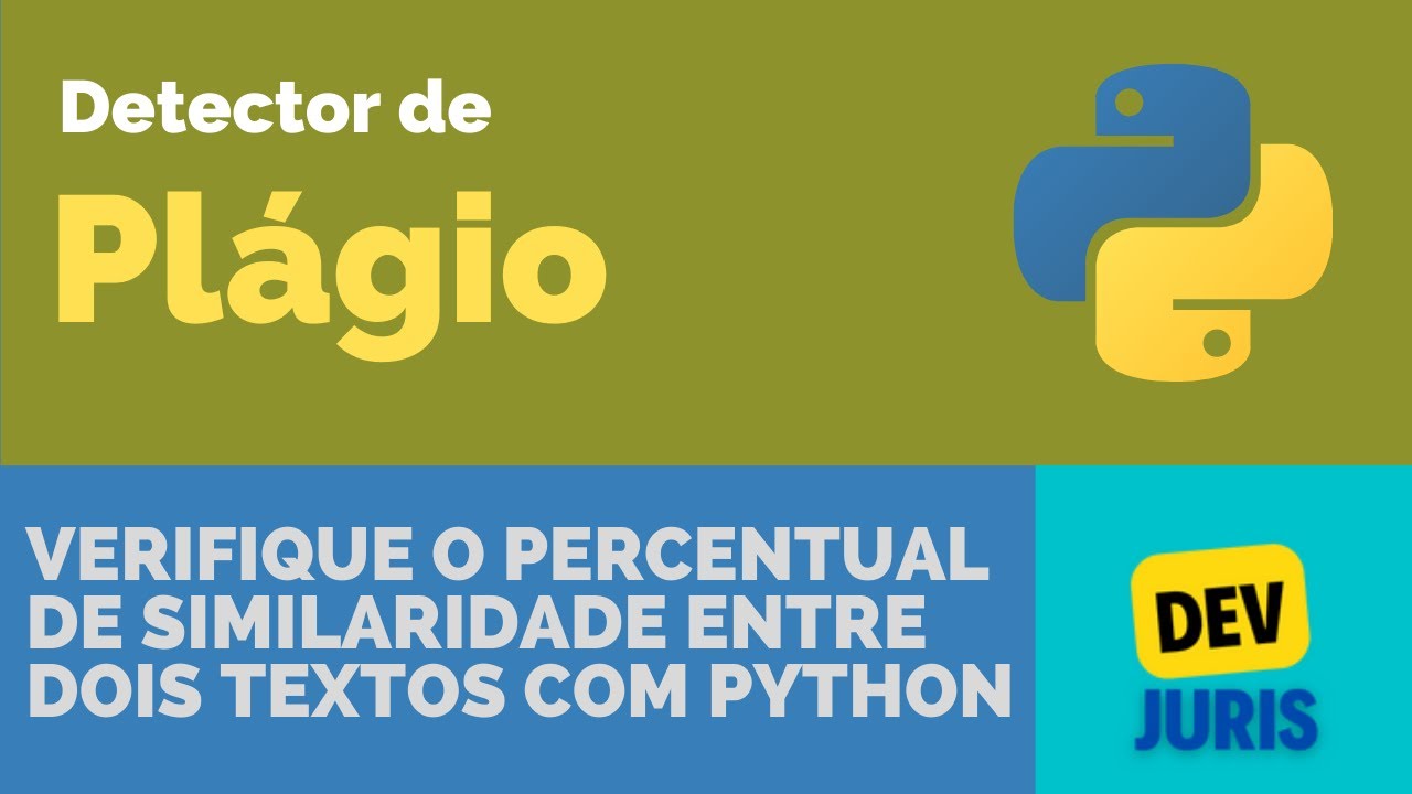 Detector de Plágio em Python - YouTube