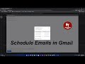 Schedule Emails in Gmail - Quick Tip