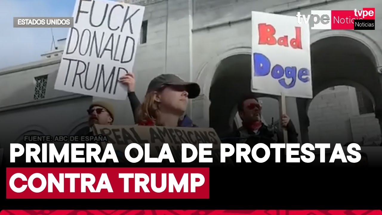 Miles de manifestantes protestan en Estados Unidos contra las primeras ...