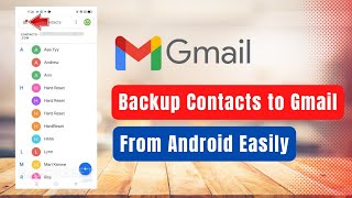 Backup Contacts from Android to Gmail ! screenshot 2