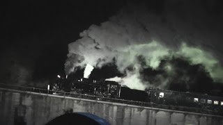 釜石線 C58239 SL銀河ナイトクルーズ めがね橋 3ショット Steam locomotive Night cruise