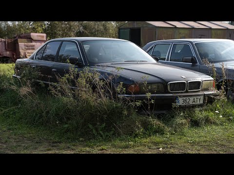 Starting Diesel BMW E38 After 7 Years Test Drive 