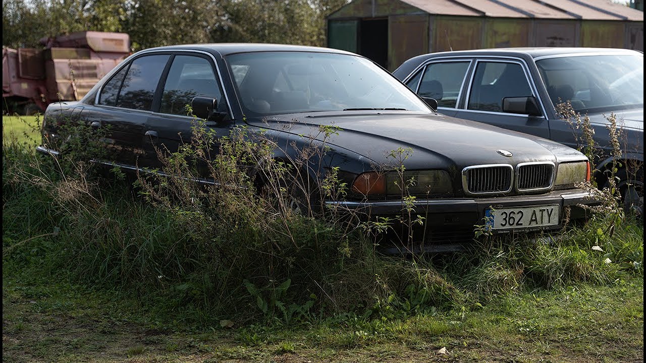 Starting Diesel BMW E38 After 7 Years + Test Drive