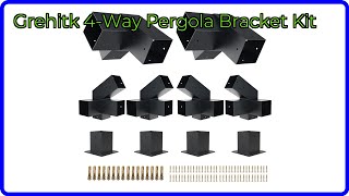 REVIEW (2026): Grehitk 4-Way Pergola Bracket Kit. ESSENTIAL details.
